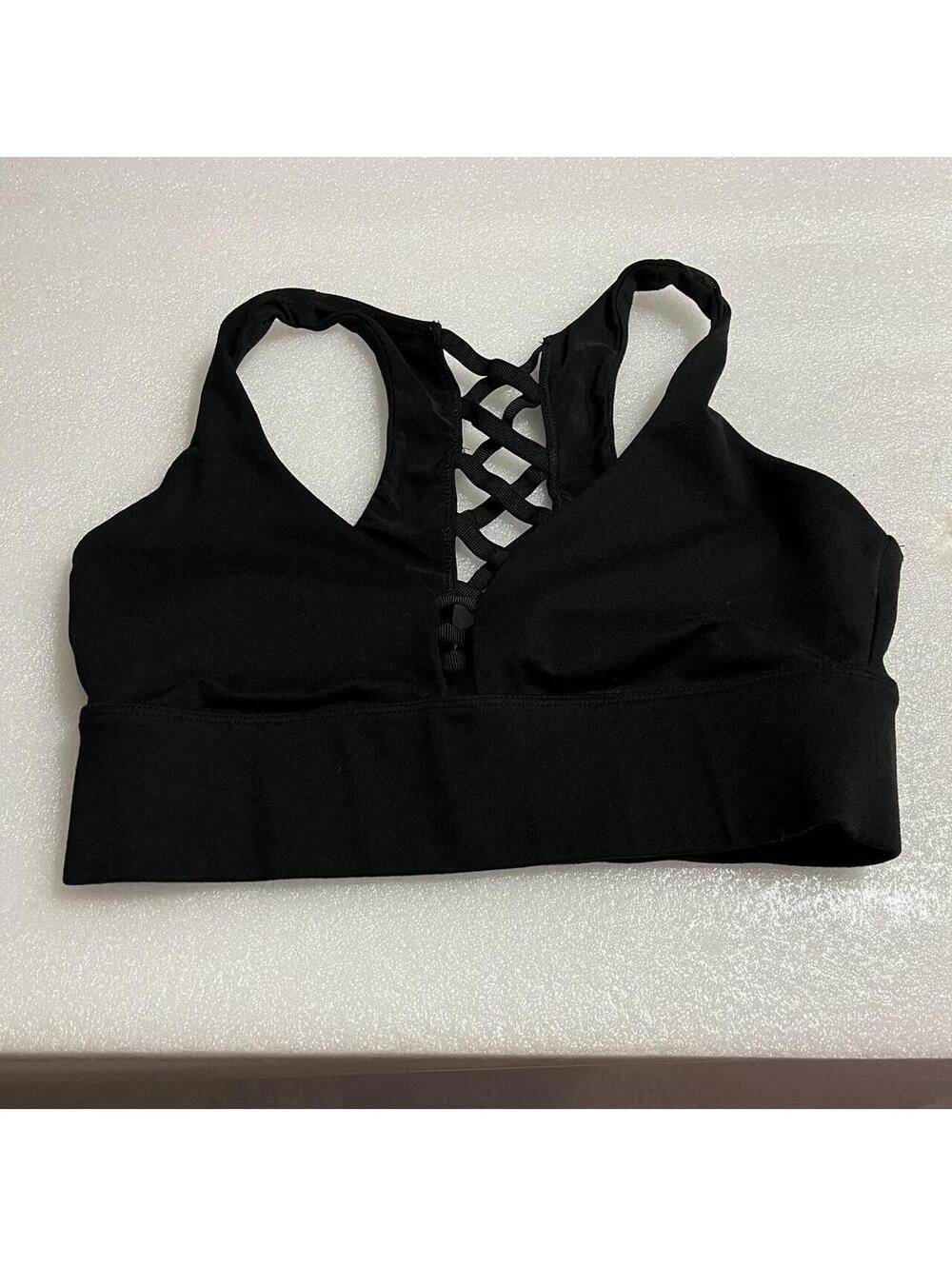 Fabletics black sports bra Size S #activewear #gym